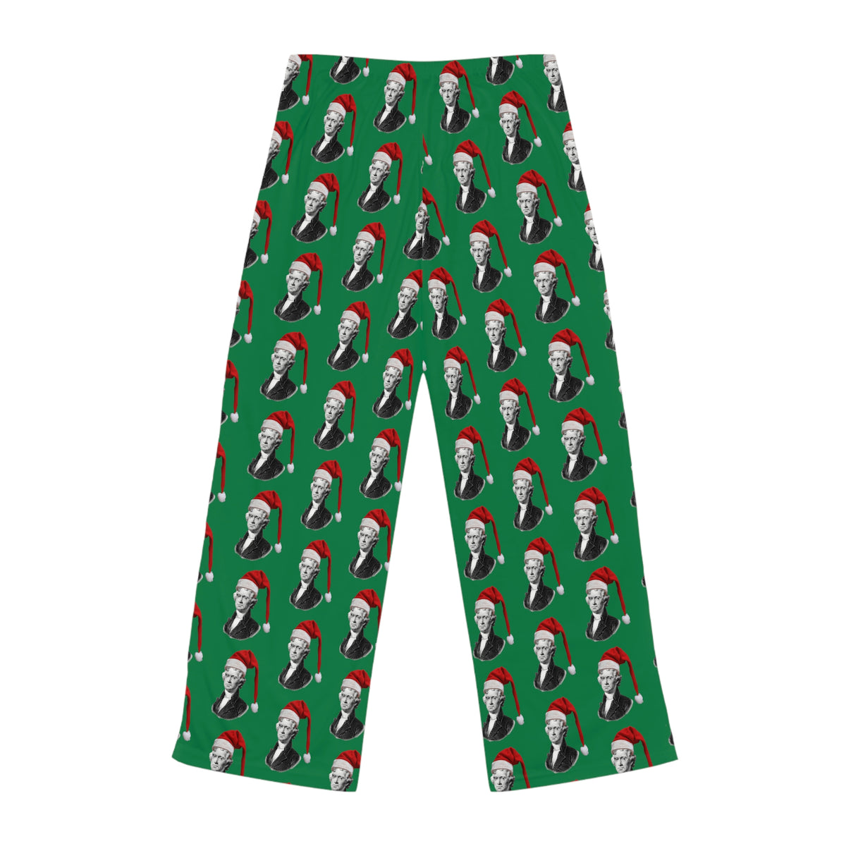 Thomas Jefferson Santa Hat Women's Pajama Pants - 4LibertyShop.com