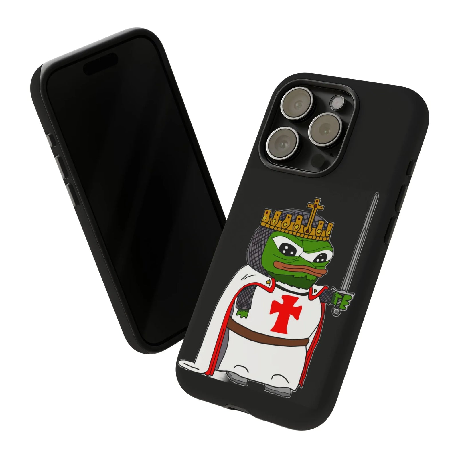 Crusader Pepe Cell Phone Case - Deus Vult Knight Phone Cover