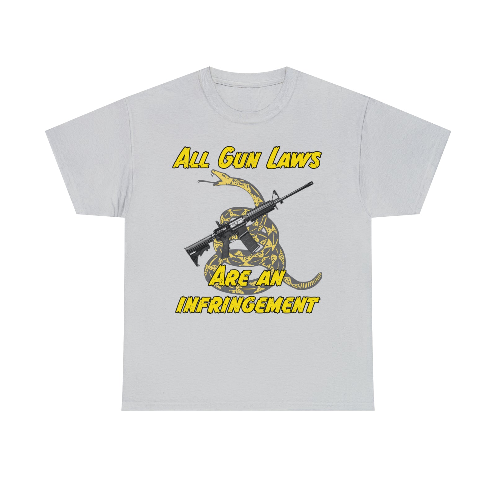 All Gun Laws Are Infringements AR15 Gadsden T-Shirt