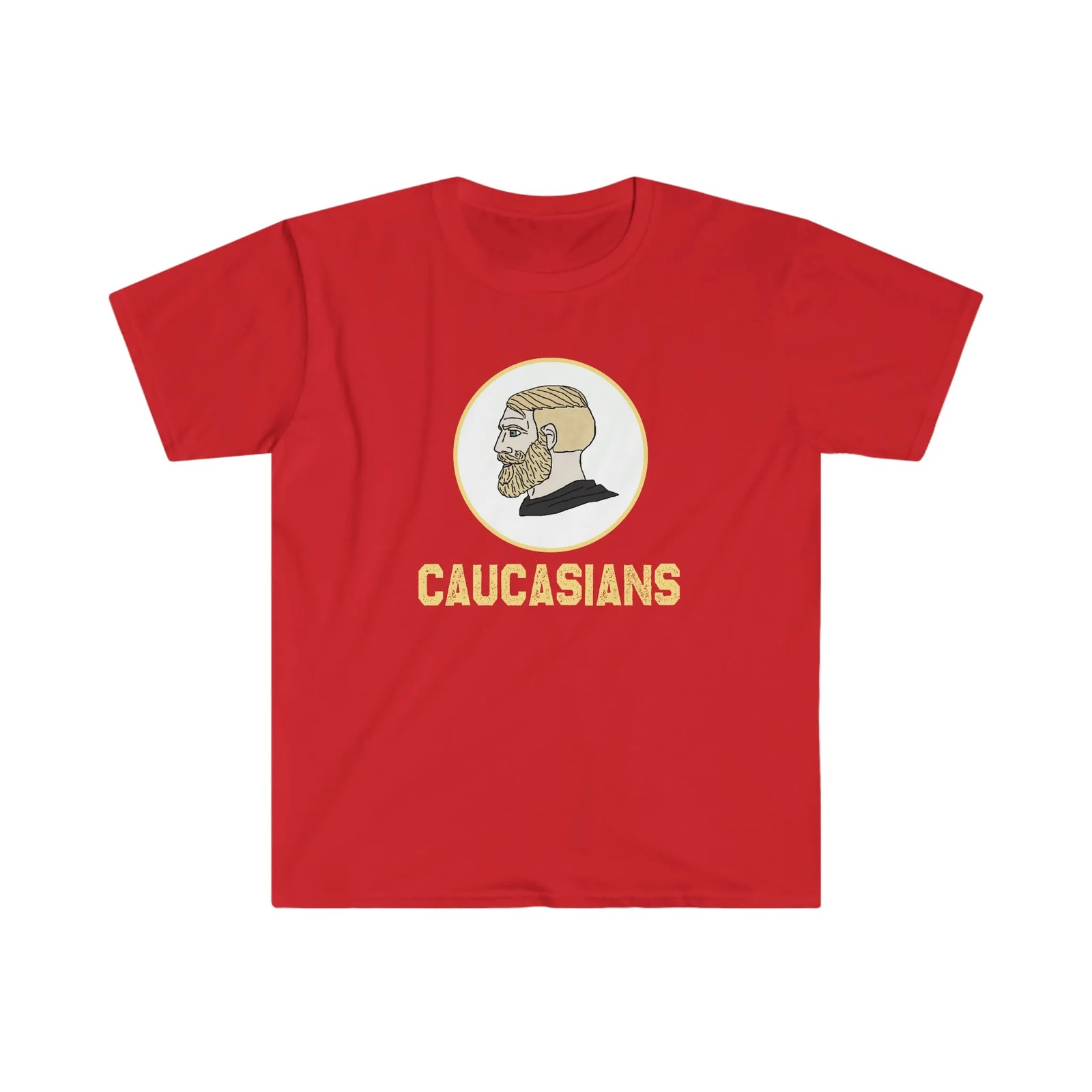 Caucasians Team Jersey - Satirical Sports Tee