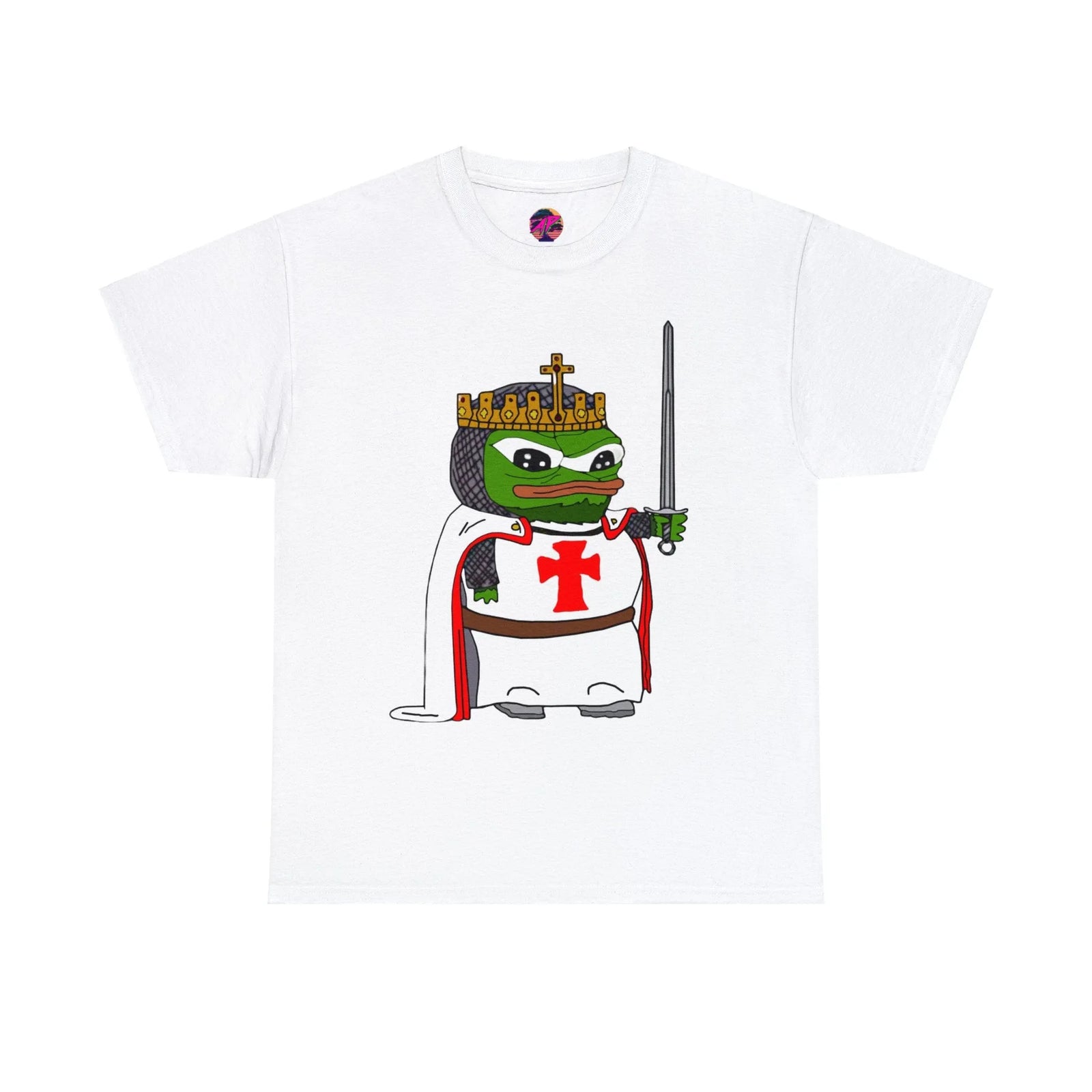 Pepe the Frog Crusader Knight T-Shirt - Deus Vult Meme