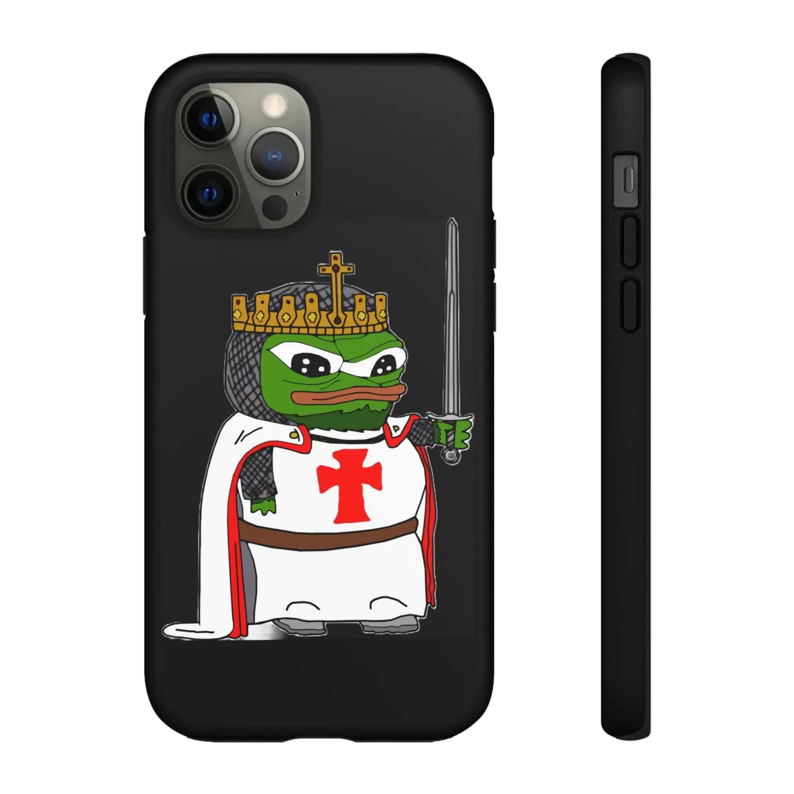 Crusader Pepe Cell Phone Case - Deus Vult Knight Phone Cover
