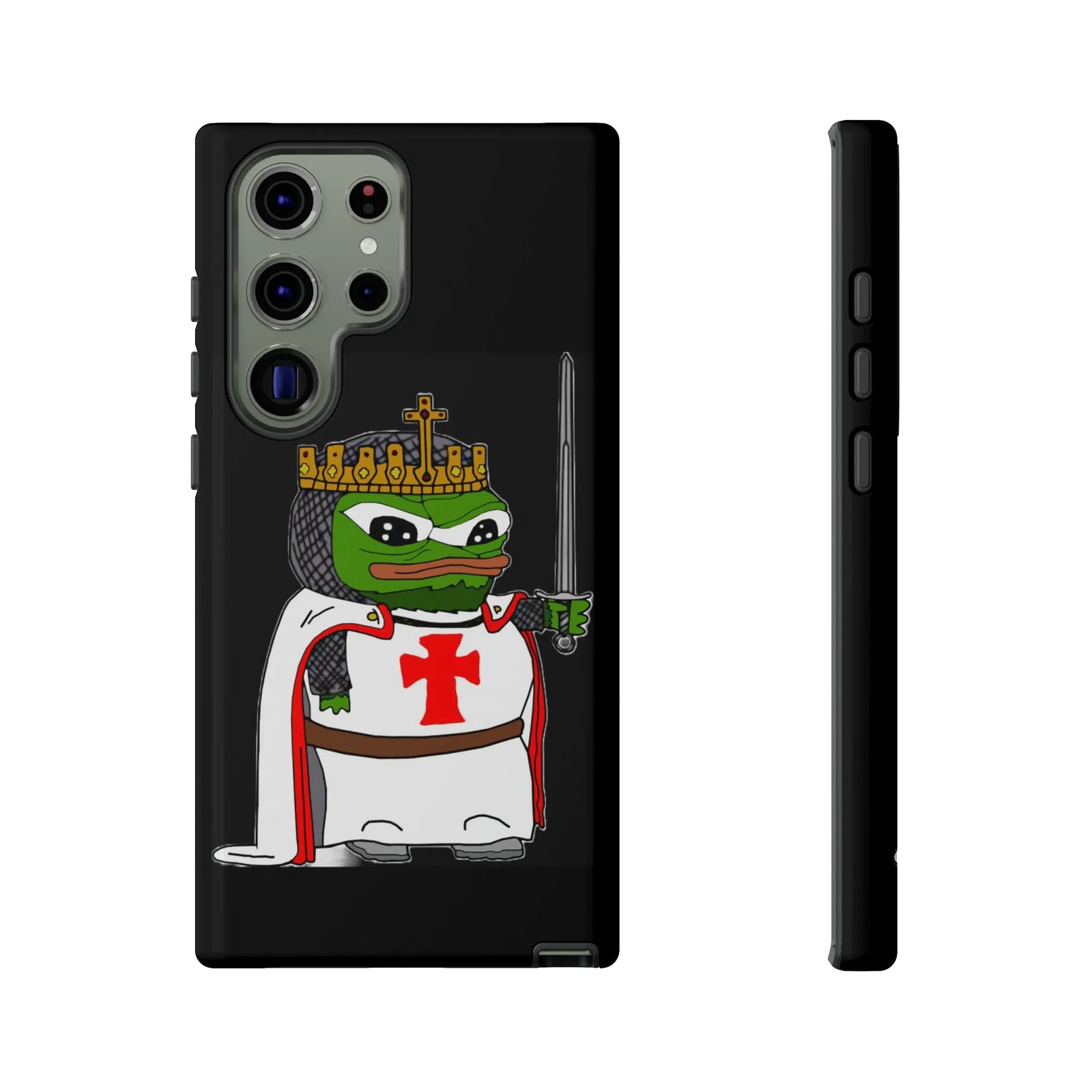 Crusader Pepe Cell Phone Case - Deus Vult Knight Phone Cover