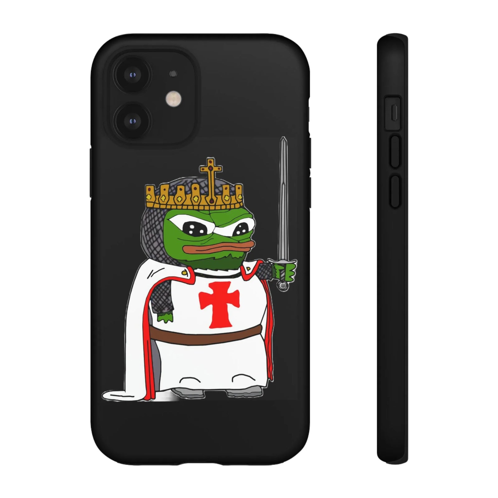 Crusader Pepe Cell Phone Case - Deus Vult Knight Phone Cover