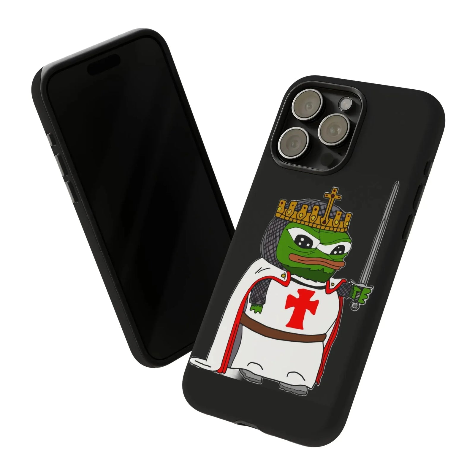 Crusader Pepe Cell Phone Case - Deus Vult Knight Phone Cover