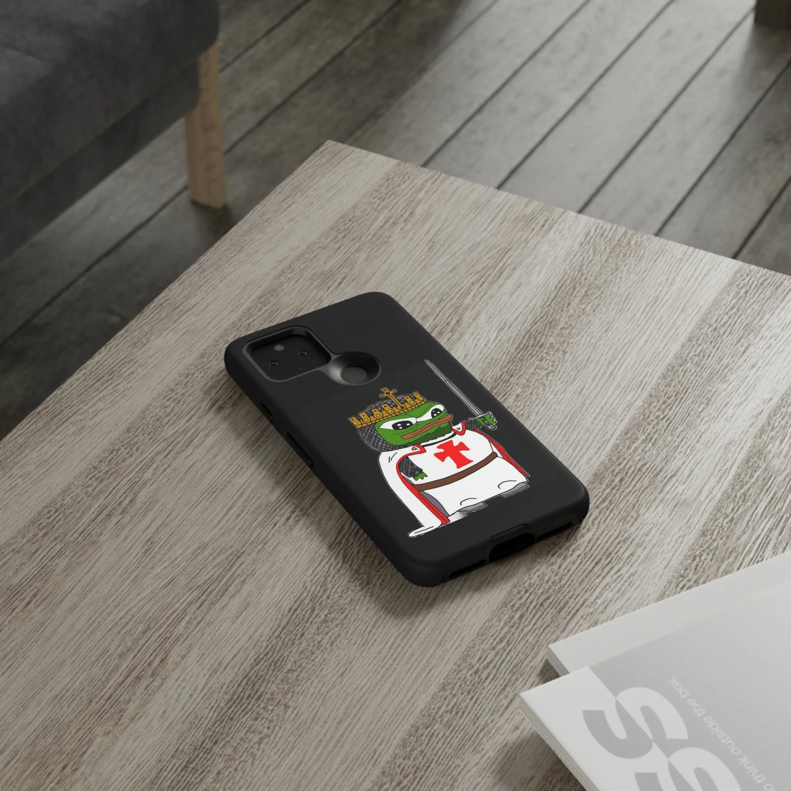 Crusader Pepe Cell Phone Case - Deus Vult Knight Phone Cover