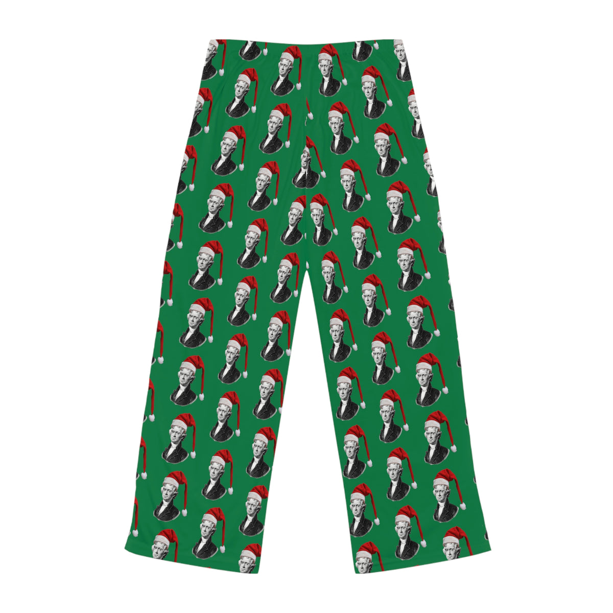 Thomas Jefferson Santa Hat Women's Pajama Pants - 4LibertyShop.com