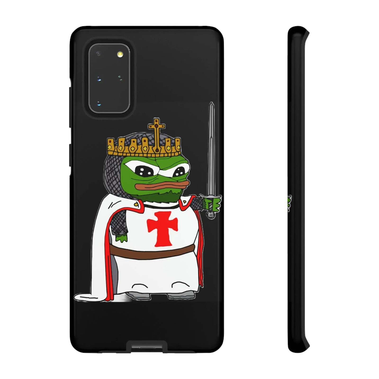 Crusader Pepe Cell Phone Case - Deus Vult Knight Phone Cover