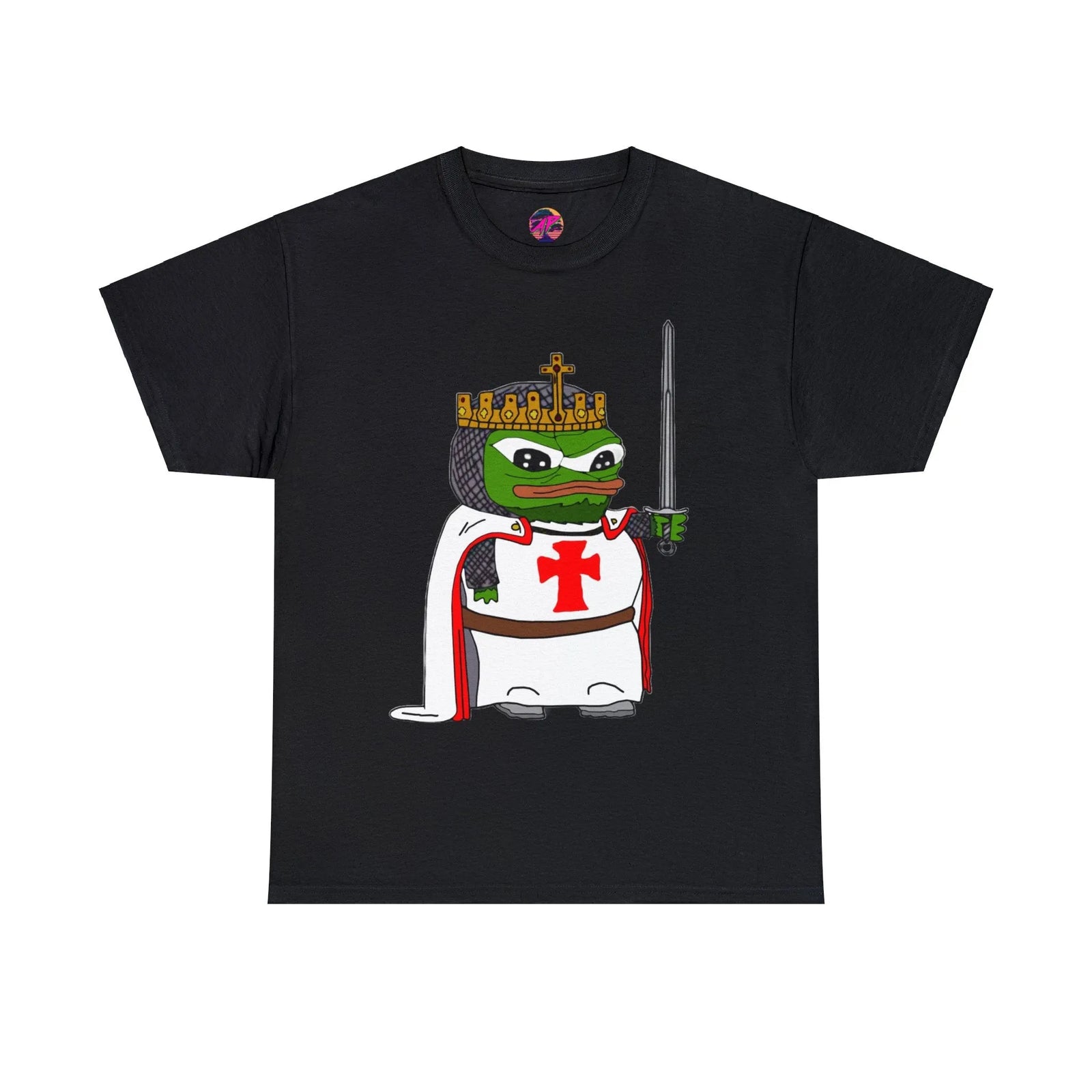 Pepe the Frog Crusader Knight T-Shirt - Deus Vult Meme
