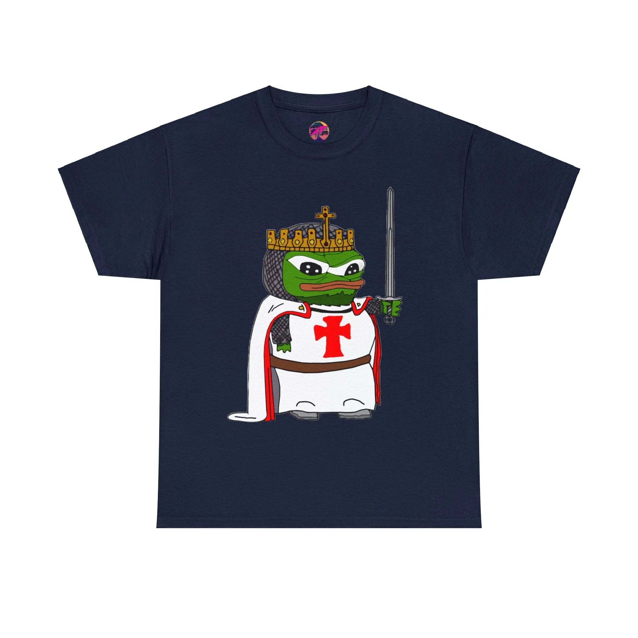 Pepe the Frog Crusader Knight T-Shirt - Deus Vult Meme