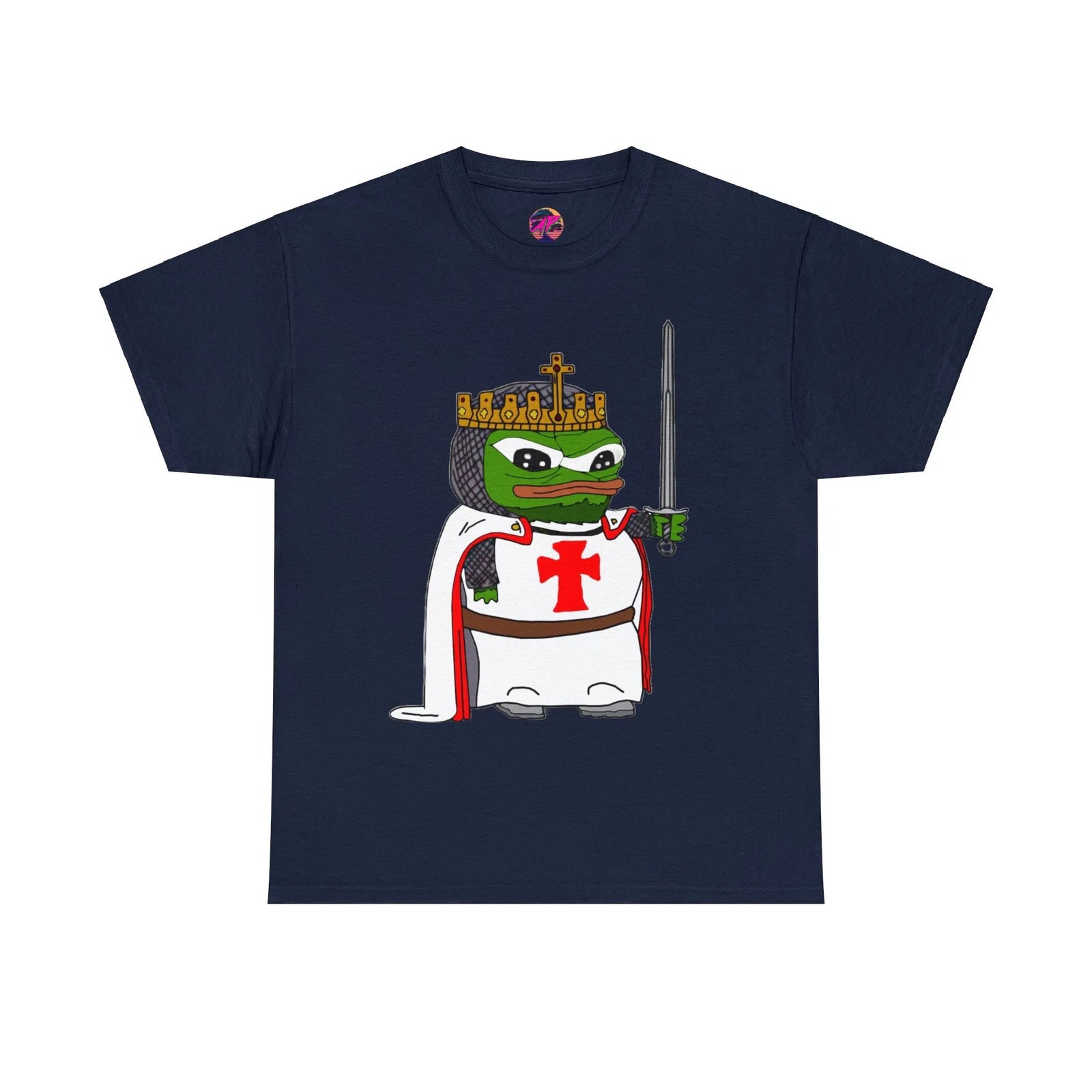 Pepe the Frog Crusader Knight T-Shirt - Deus Vult Meme