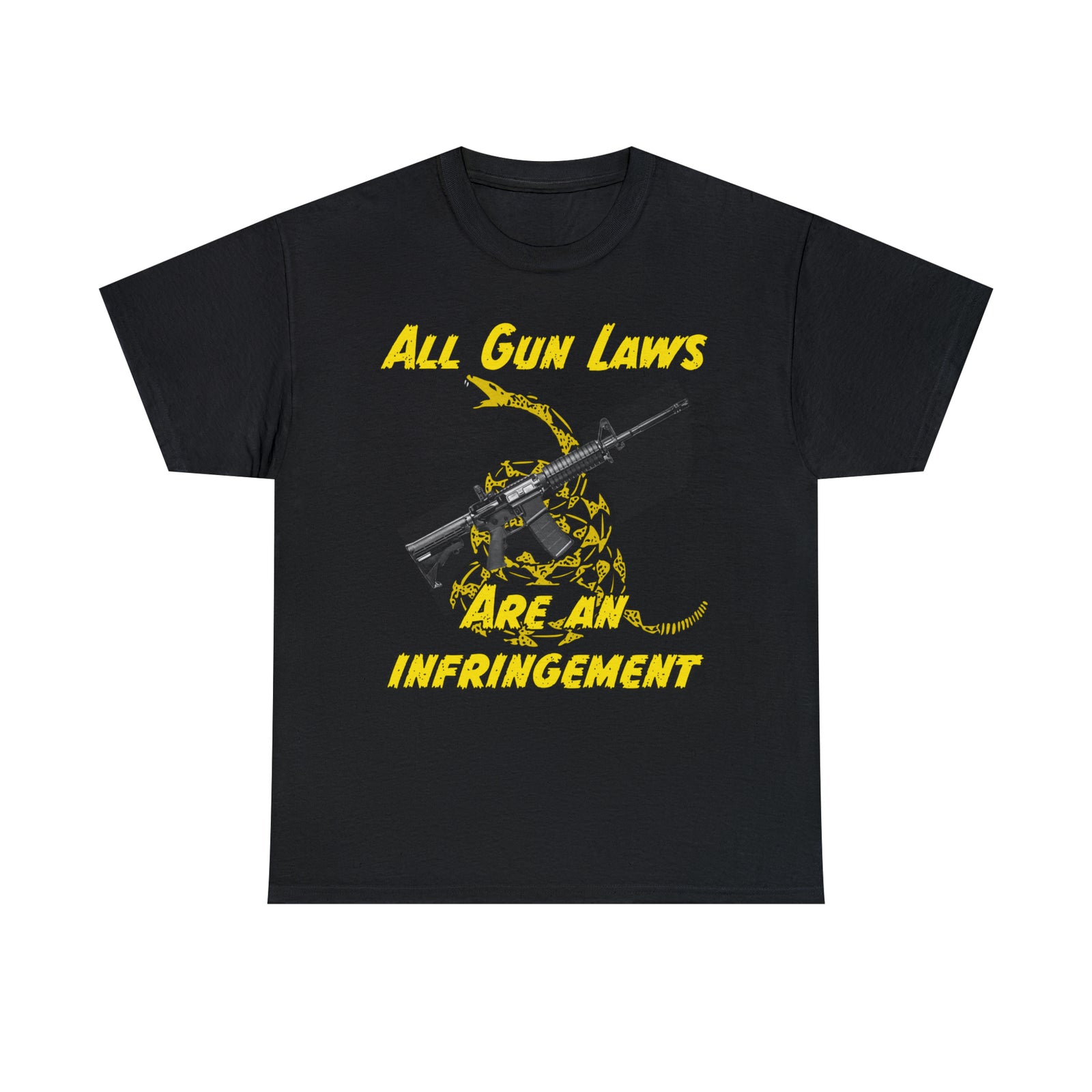 All Gun Laws Are Infringements AR15 Gadsden T-Shirt