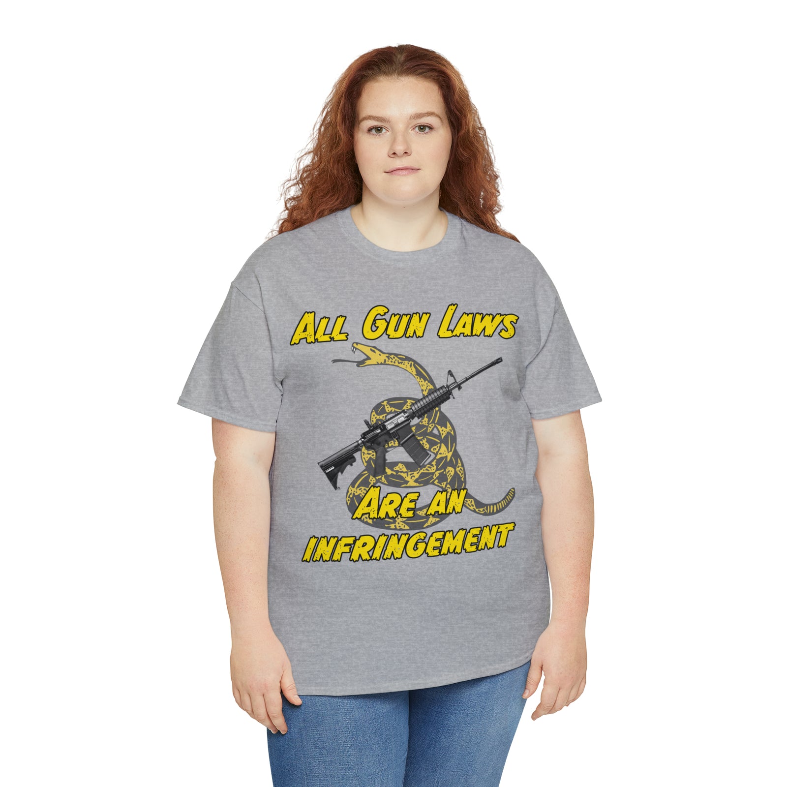 All Gun Laws Are Infringements AR15 Gadsden T-Shirt