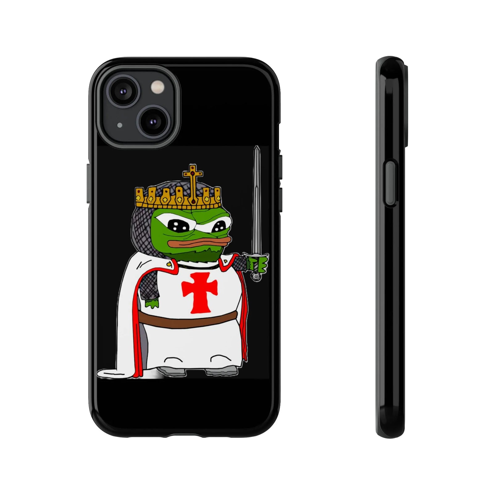 Crusader Pepe Cell Phone Case - Deus Vult Knight Phone Cover