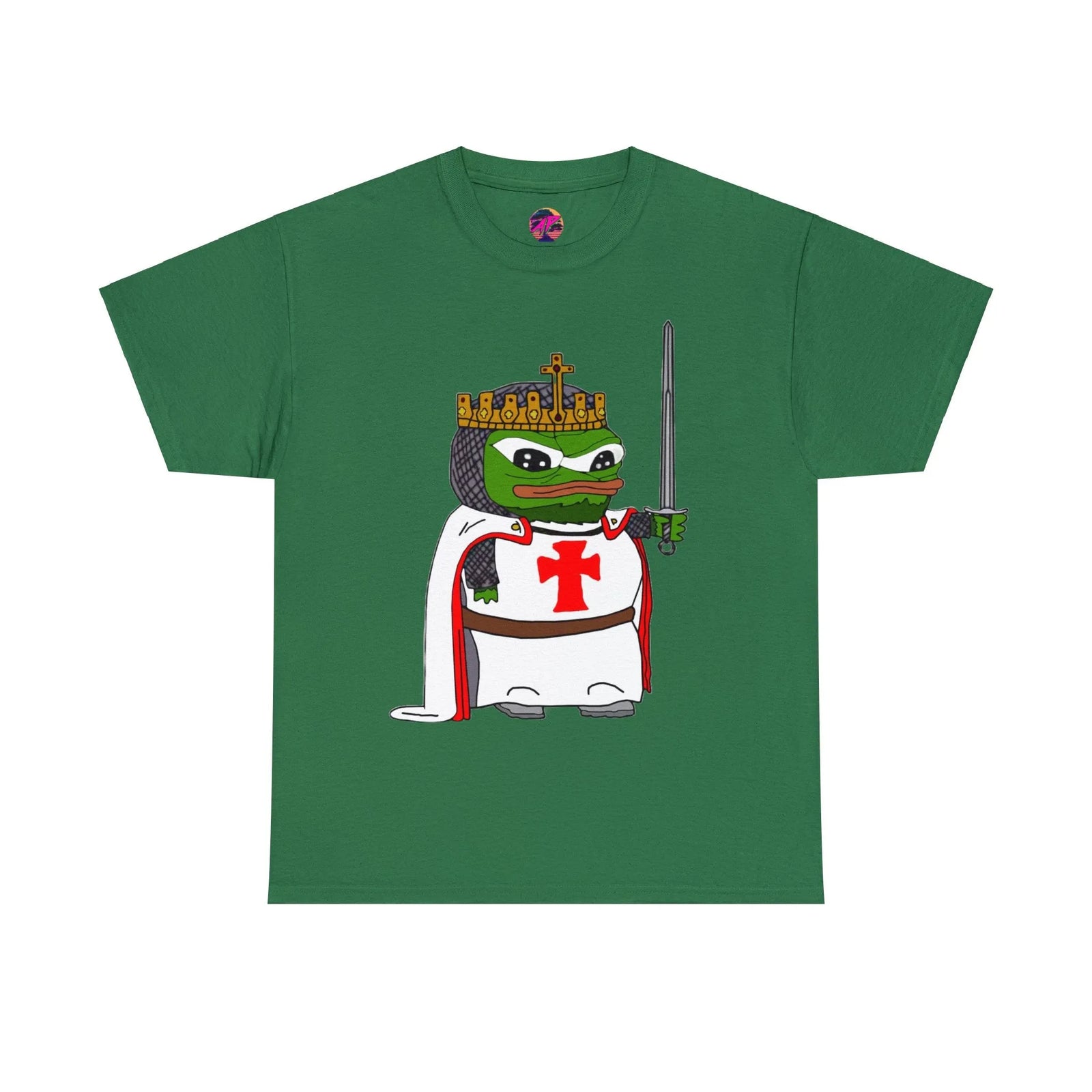 Pepe the Frog Crusader Knight T-Shirt - Deus Vult Meme