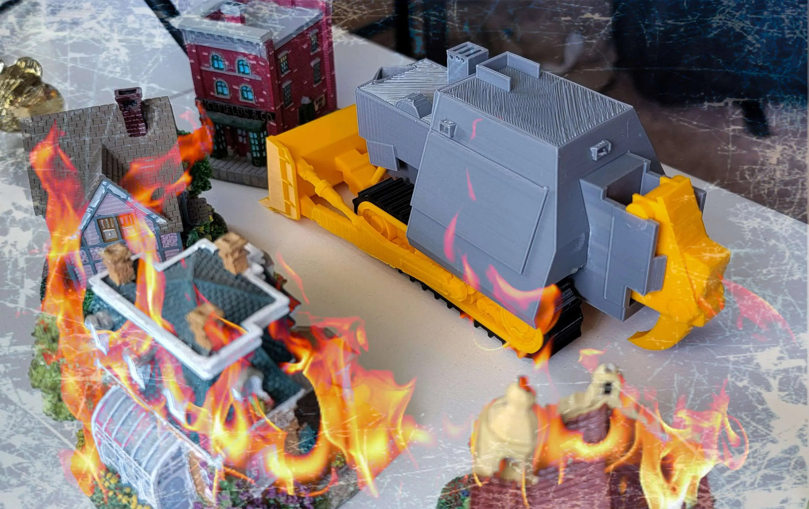 3D Printed Killdozer Model - Detailed Replica