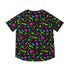 The Gun-Runnin' Shortstop: Retro Neon Firearms Baseball Jersey