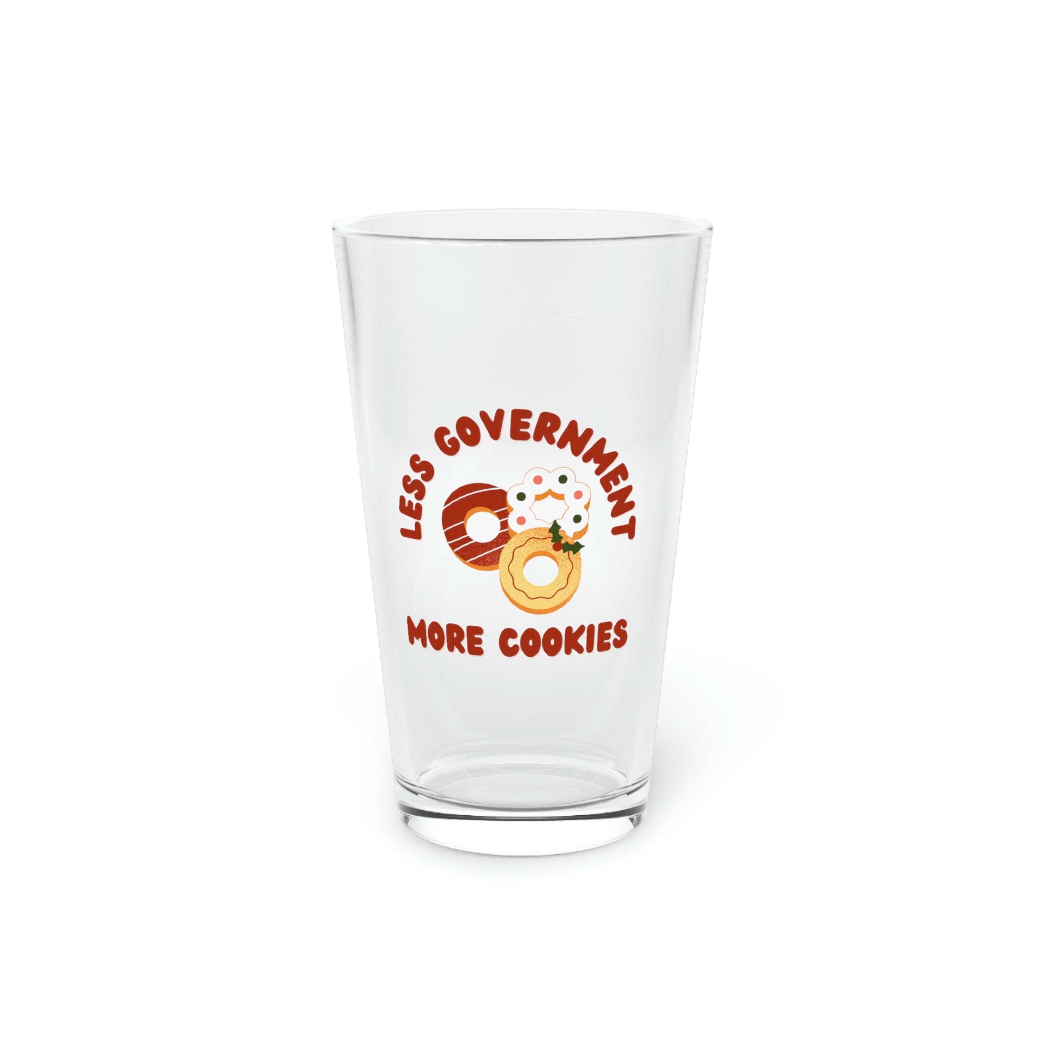 Less Government More Cookies Pint Glass - 4LibertyShop.com