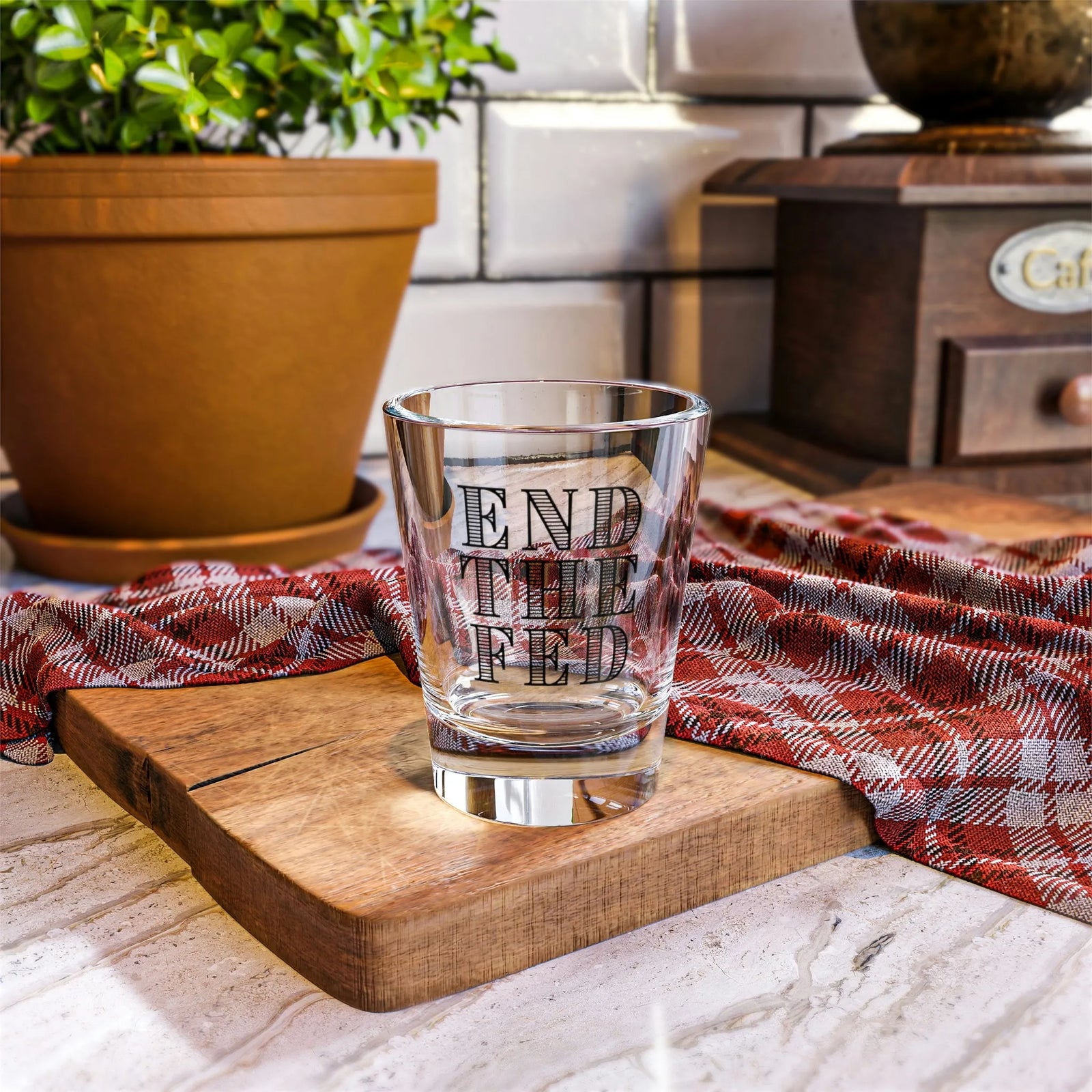 End The Fed Shot Glass, 1.5oz