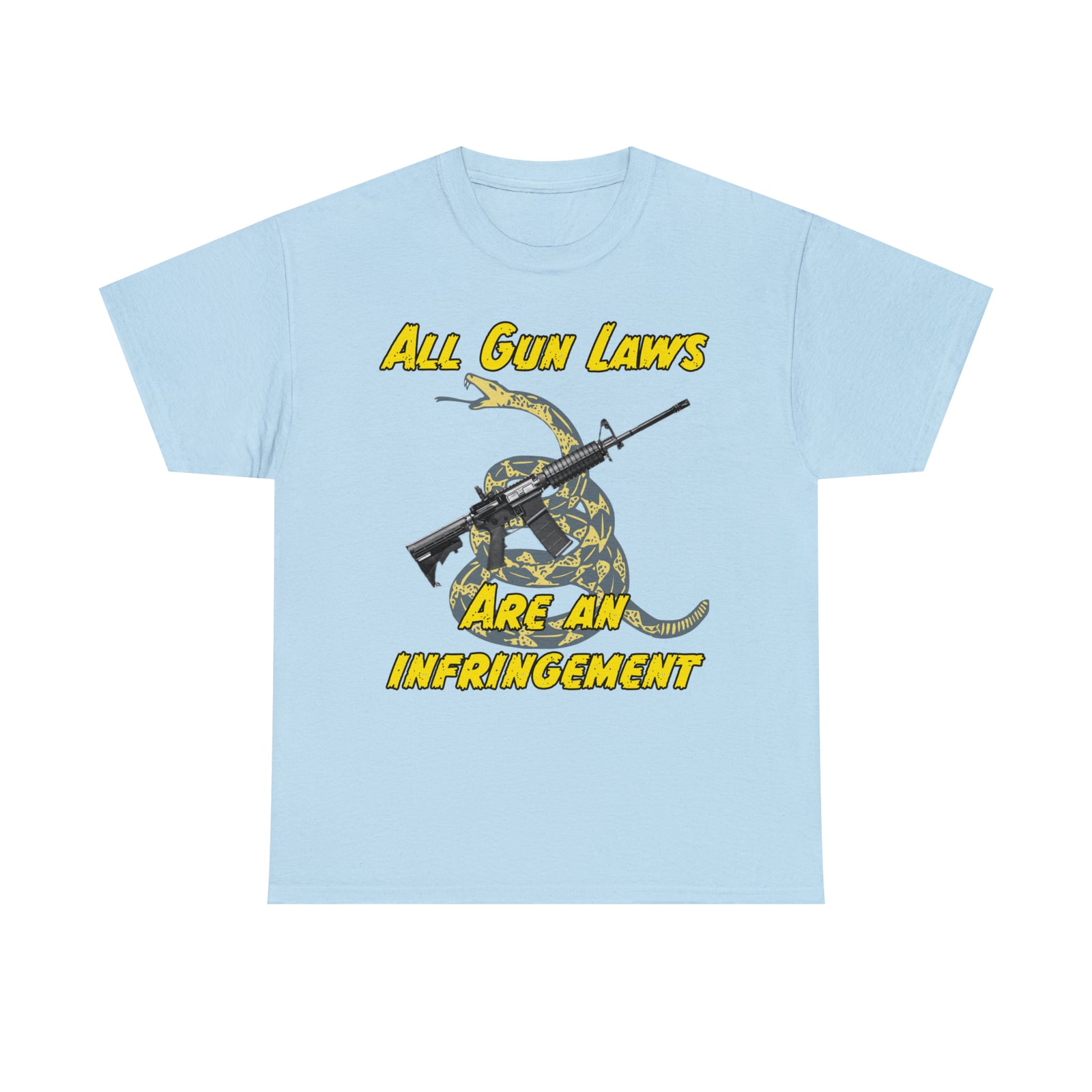 All Gun Laws Are Infringements AR15 Gadsden T-Shirt