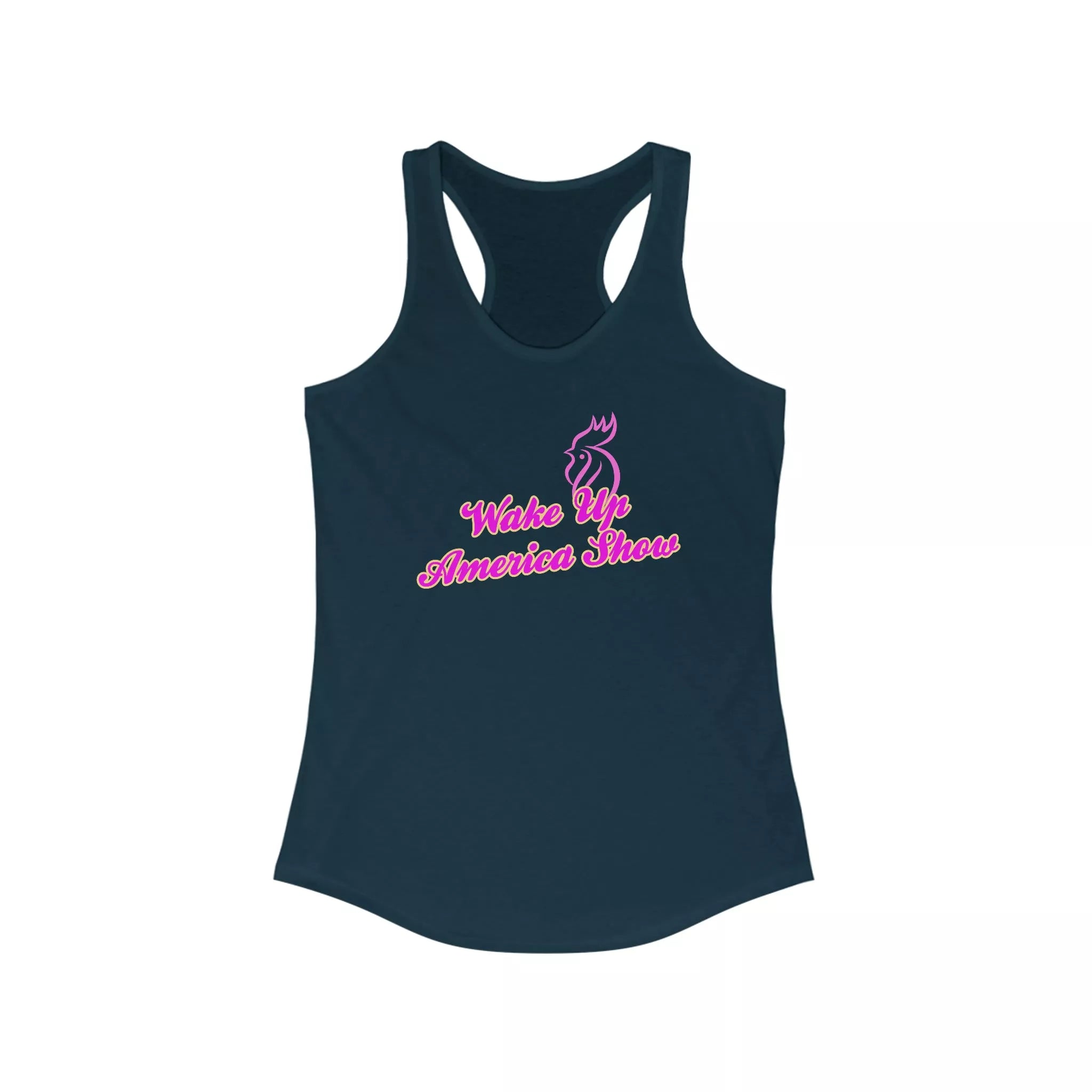 Wake Up America Show Women's Ideal Racerback Tank