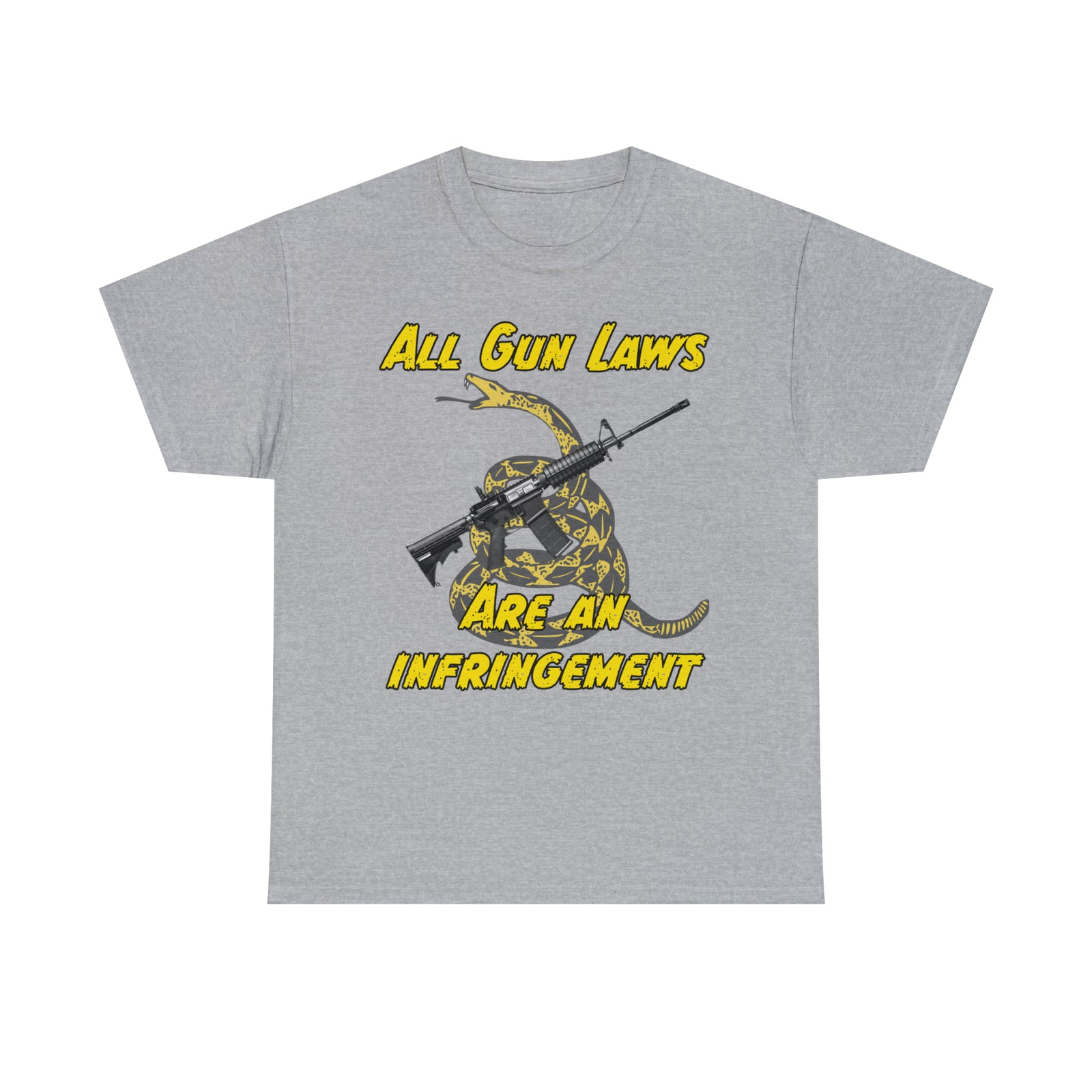 All Gun Laws Are Infringements AR15 Gadsden T-Shirt