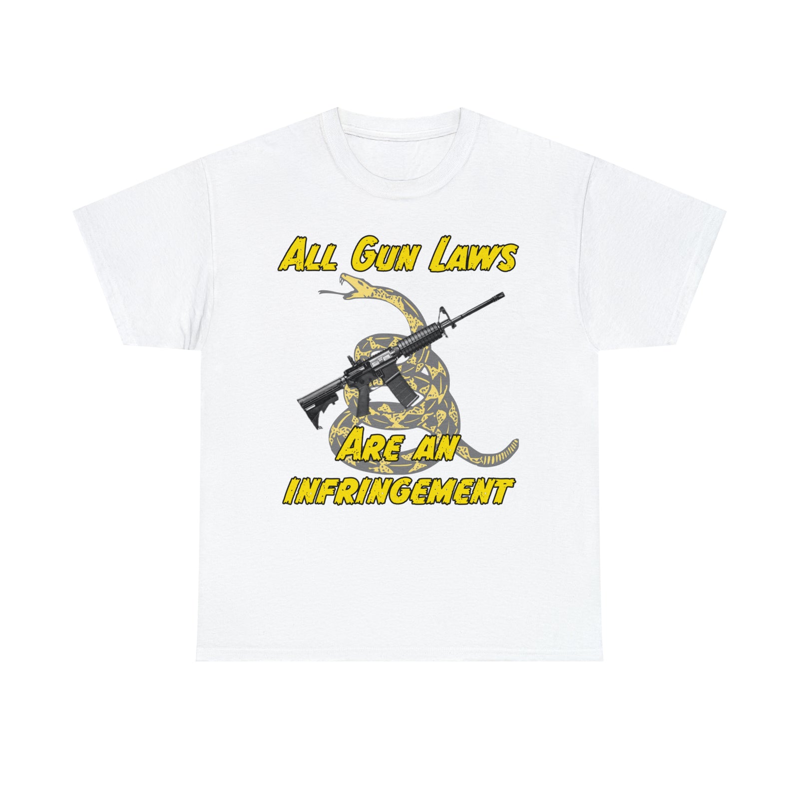 All Gun Laws Are Infringements AR15 Gadsden T-Shirt