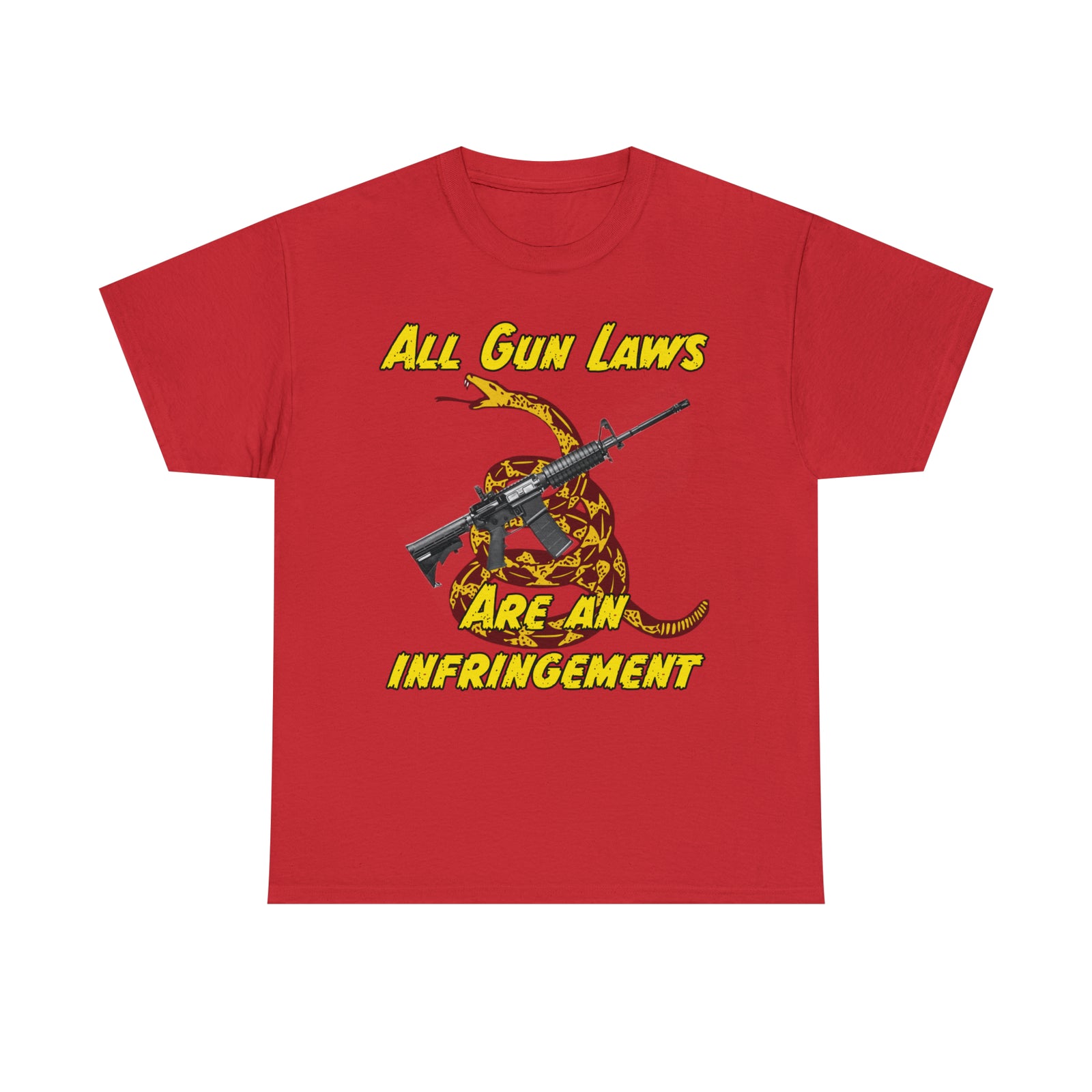 All Gun Laws Are Infringements AR15 Gadsden T-Shirt