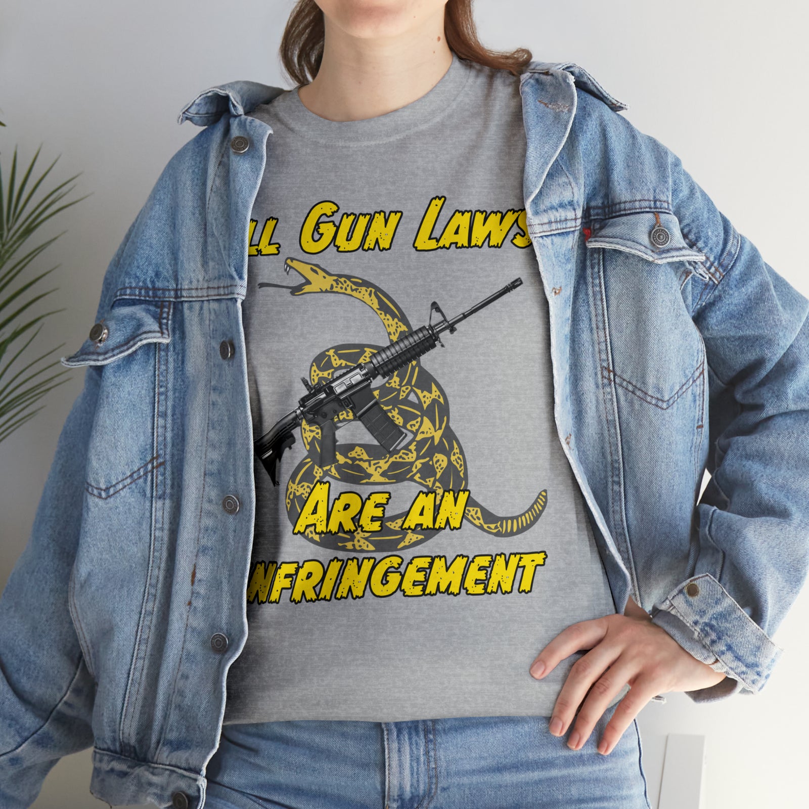 All Gun Laws Are Infringements AR15 Gadsden T-Shirt
