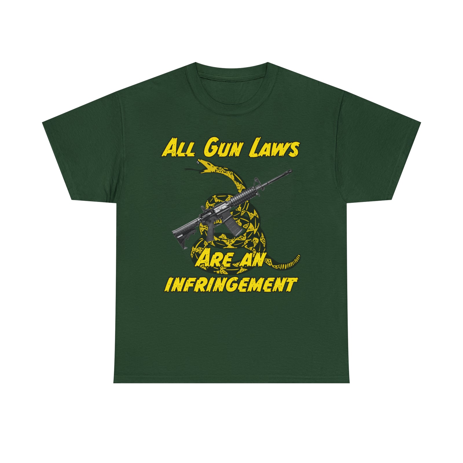 All Gun Laws Are Infringements AR15 Gadsden T-Shirt