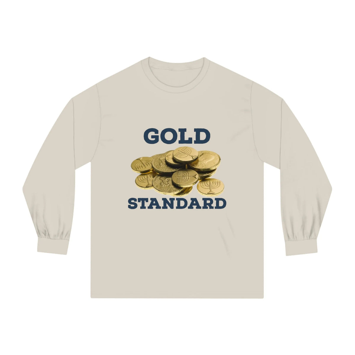 Gold Standard Hanukkah Gelt Long Sleeve Tee