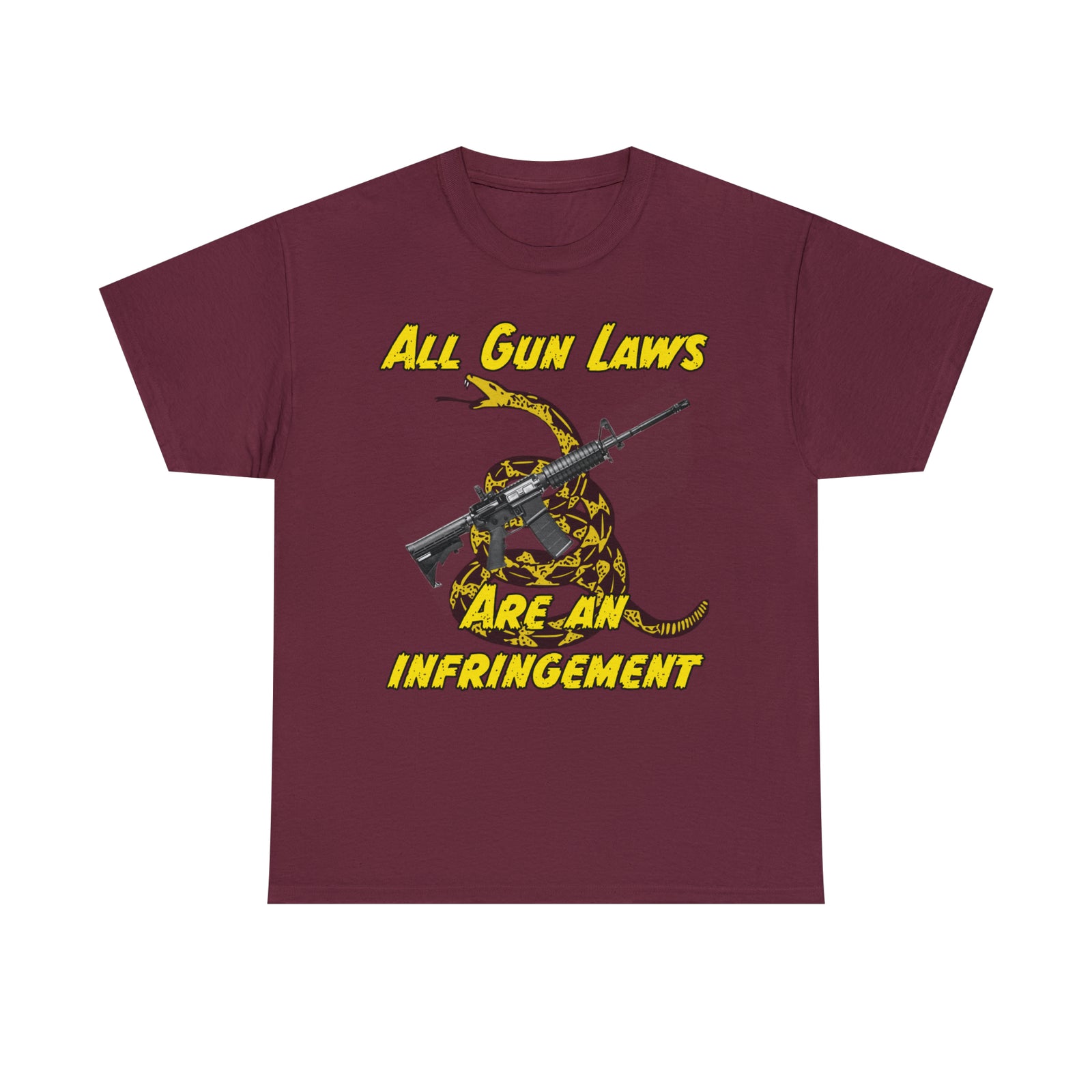 All Gun Laws Are Infringements AR15 Gadsden T-Shirt