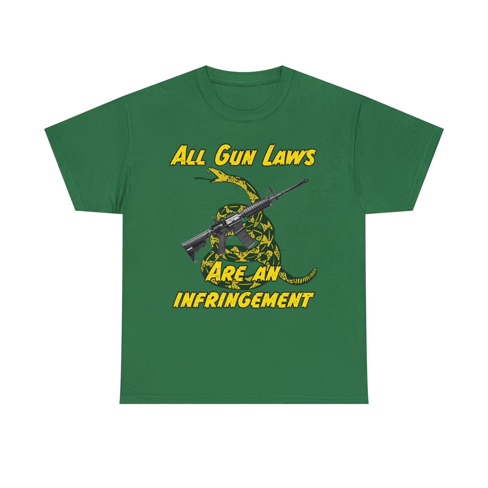 All Gun Laws Are Infringements AR15 Gadsden T-Shirt