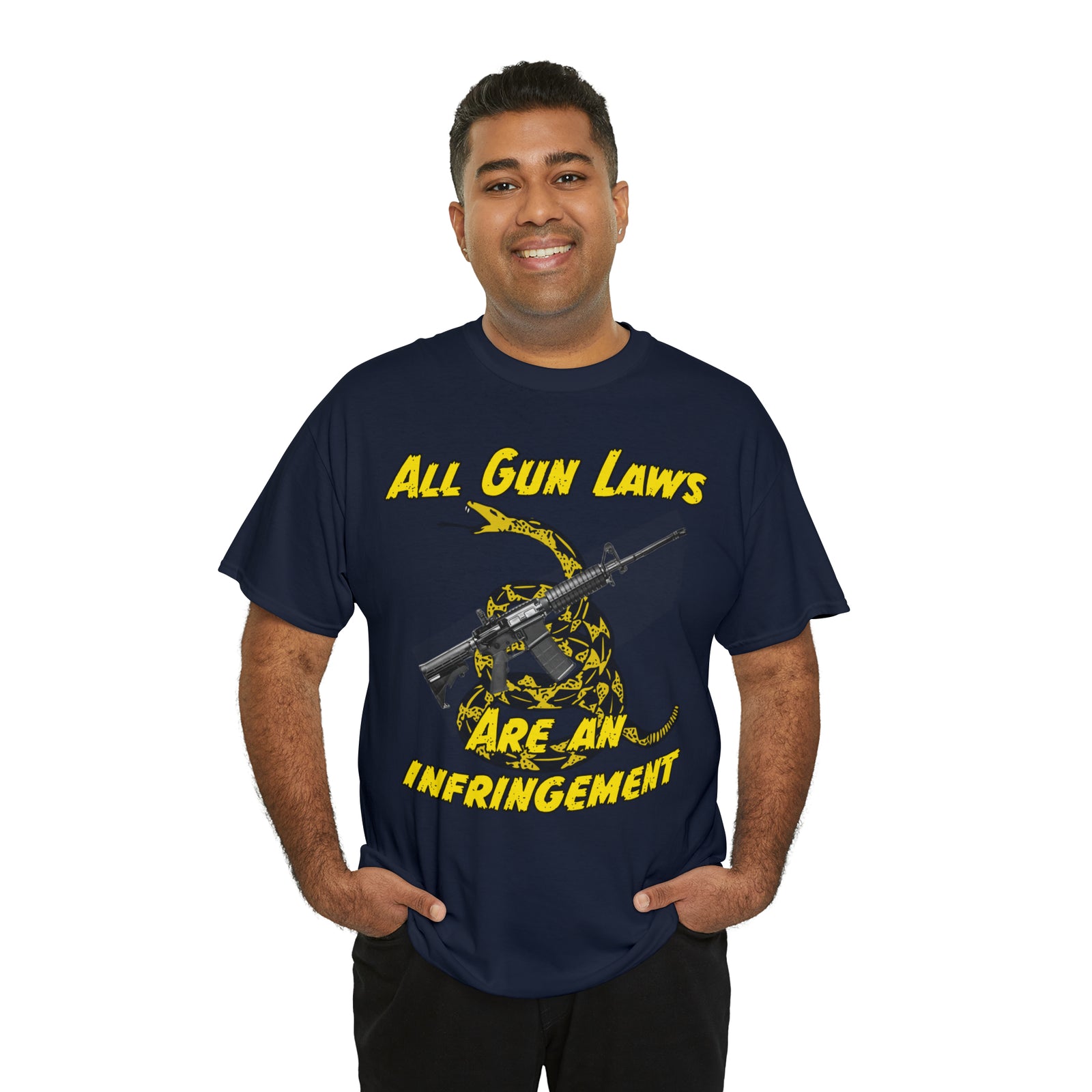 All Gun Laws Are Infringements AR15 Gadsden T-Shirt
