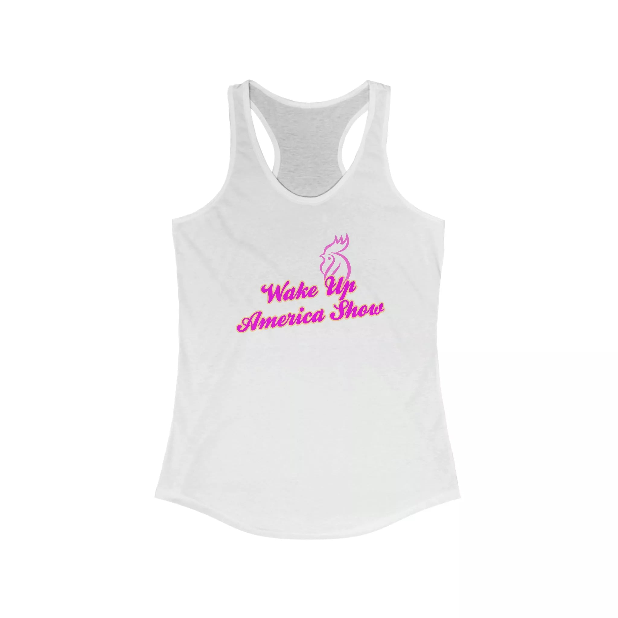 Wake Up America Show Women's Ideal Racerback Tank